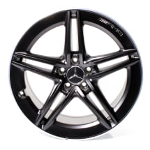 19 inch AMG wheels CLA 45 118 5 double spokes black | A17740123007X71-118