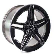 19 inch AMG wheels CLA 45 118 5 double spokes black | A17740123007X71-118