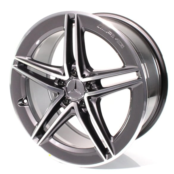 19 inch AMG wheel set CLA 45 118 5 double spokes tantal grey | A17740123007Y51-118