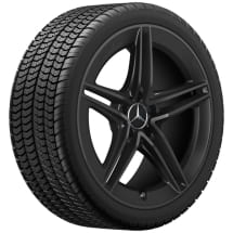 19 inch AMG wheels CLA 45 118 5 double spokes black matt | A17740123007X35-118