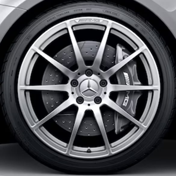 19-inch forged wheels AMG GT C190 R190 10-spoke vanadium silver