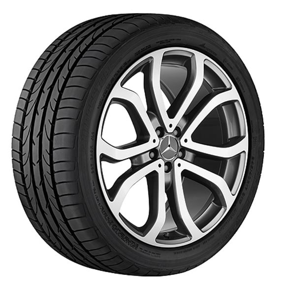 19 inch rim set 5-twin-design wheel GLE W166 himalaya grey genuine Mercedes-Benz