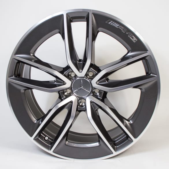 19 inch rim set AMG GT X290 genuine Mercedes-AMG 5-double-spokes black tantalgrey