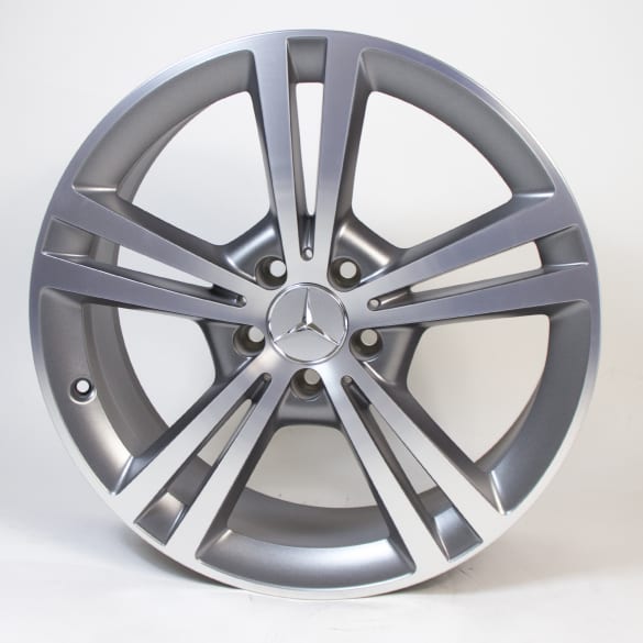 19 inch rim set CLA C118/X118 5-twin-spoke-wheel grey genuine Mercedes-Benz