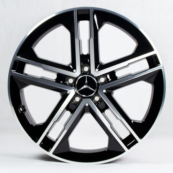 19 inch rim set CLA C118/X118 5-twin-spoke-wheel black genuine Mercedes-Benz