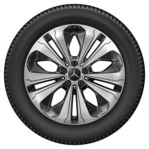 19 inch EQC N293 rims black 5-doublespoke genuine | A2934011300/0200-9Y73