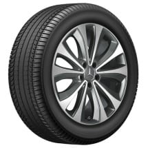 19 inch GLE V167 5-double-spoke rim set genuine Mercedes-Benz | A1674010100-7X21