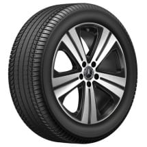 19 inch GLE V167 5-Spoke rim set genuine Mercedes-Benz | A1674012000-7X23