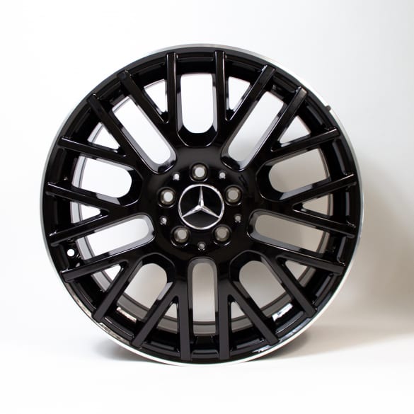 19 inch rim set GLE V167 y-spoke-wheel black shiny genuine Mercedes-Benz