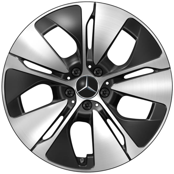 19-inch rims E-Class S214 estate black 5-spoke Genuine Mercedes-Benz