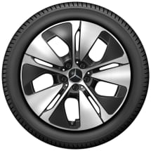 19-inch rims E-Class S214 estate black 5-spoke Genuine Mercedes-Benz | A2144013200/3300 7X23-S214