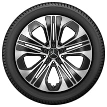 19-inch rims E-Class W214 sedan black 5-spoke Genuine Mercedes-Benz | A2144012300/2400 7X23-W214