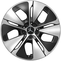 19-inch rims E-Class W214 sedan black 5-spoke Genuine Mercedes-Benz | A2144013200/3300 7X23-W214