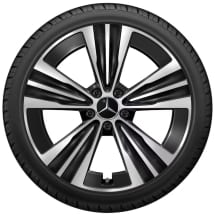 19-inch wheel set CLA C174 5-hole Aero black | A1744010600/0800 7X23
