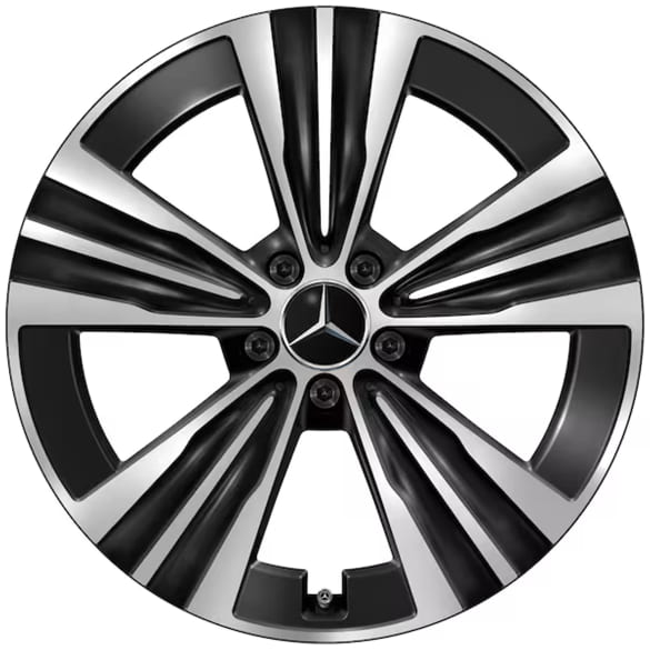 19-inch wheel set CLA C174 5-hole Aero black Genuine Mercedes-Benz