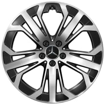 19 inch GLC SUV X254 rims set black high sheen | A2544015600-7X23