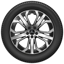 19 inch GLC SUV X254 rims set black high sheen | A2544015600-7X23