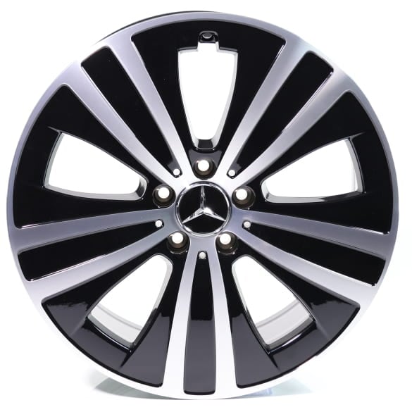 19 inch wheels EQE V295 black 5-spokes Genuine Mercedes-Benz