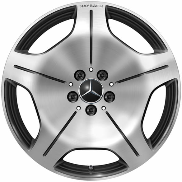 19-inch wheels S-Class Maybach Z223 5-hole black gloss-turned Genuine Mercedes-Benz