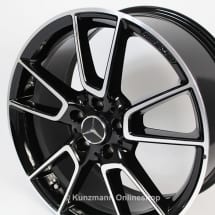 20-inch AMG alloy-wheel-set Mercedes-Benz E-Class C238 5-twin-spoke black | A2134012400/2500-7X23-238