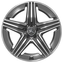 20 inch AMG wheels GLC Coupe C254 tantalum grey 5 double spokes | A2544010600 7Y51-C254