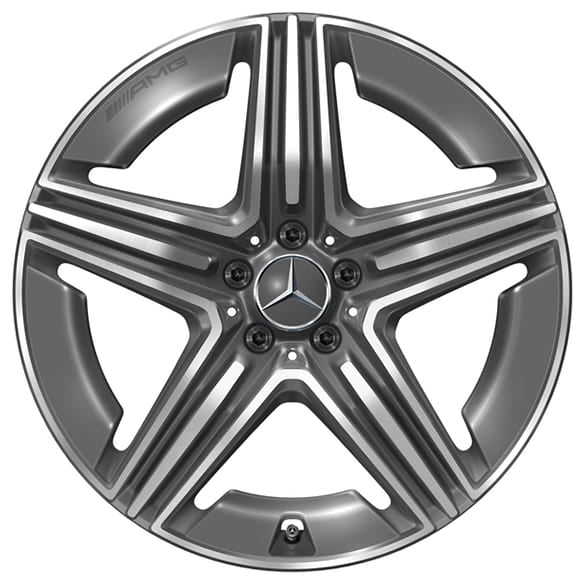 20 inch AMG wheels GLC X254 tantalum grey 5 double spokes Genuine Mercedes-AMG
