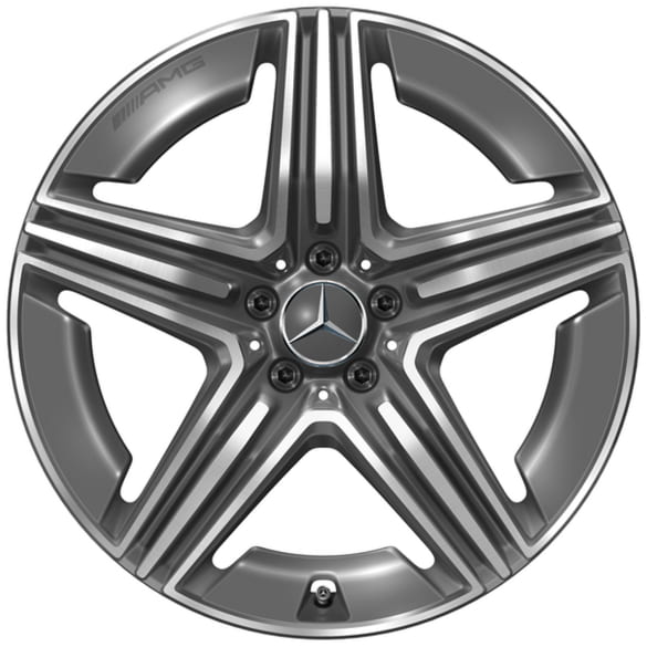 20 inch AMG wheels GLC X254 tantalum grey 5 double spokes Genuine Mercedes-AMG