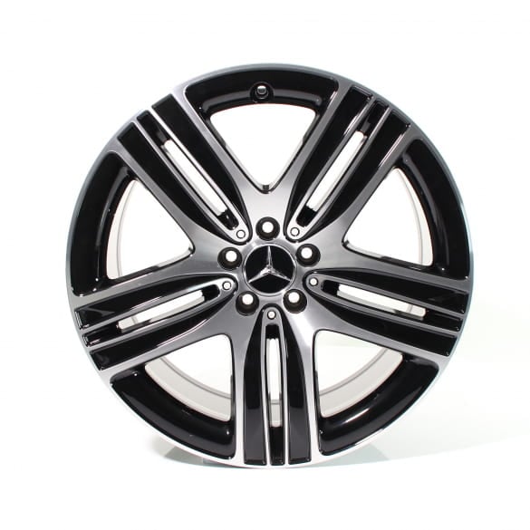 20 inch rim set EQC N293 5-spoke wheel black genuine Mercedes-Benz