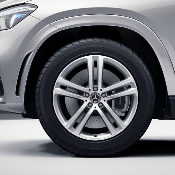 20 inch GLE V167 5-doublespoke rim set silver genuine Mercedes-Benz | A16740124/2500-7X45-V167