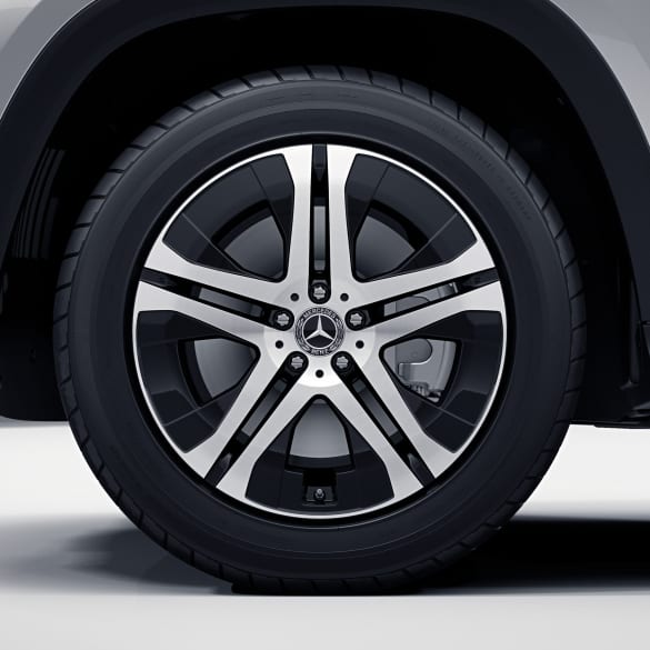 20 inch rim set GLS SUV X167 5-double-spoke black genuine Mercedes-Benz