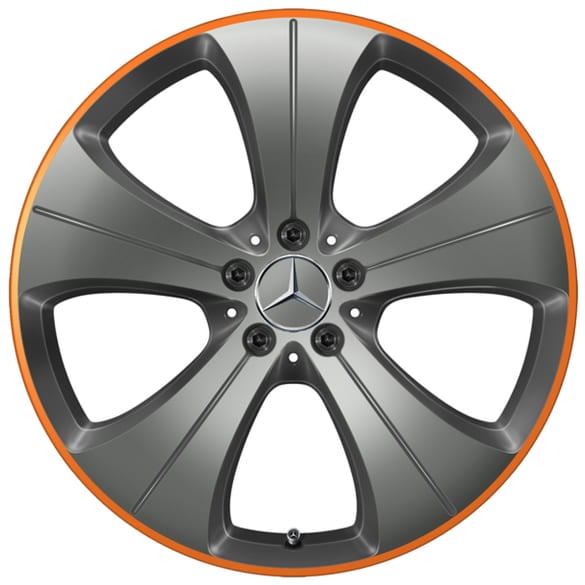 20-inch wheel set GLB X247 5-spoke tremolit-metallic high-sheen Mercedes-Benz