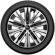 21 inch wheels EQE SUV X294 10-spoke black silver glossy | A2944010900 7X23-X294