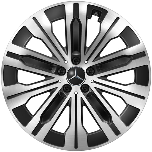 21 inch wheels EQE SUV X294 10-spoke black silver glossy | A2944010900 7X23-X294