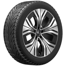 20 inch wheels EQE SUV X294 5-spokes black silver glossy | A2944010600 7X23-X294