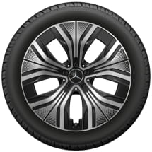 20 inch wheels EQE SUV X294 5-spokes black silver glossy | A2944010600 9Y73-X294