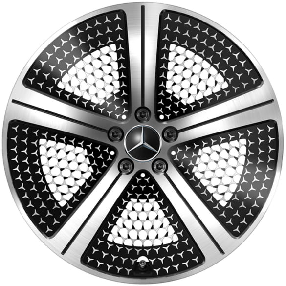 20 inch wheels EQE SUV X294 5-spoke black Genuine Mercedes-Benz