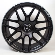 21 inch AMG GT X290 cross-spoke forged rims black matte genuine Mercedes-AMG | A29040108/0900-7X71