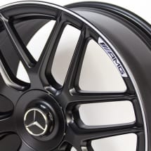 21 inch AMG GT X290 cross-spoke forged rims black matte genuine Mercedes-AMG | A29040108/0900-7X71