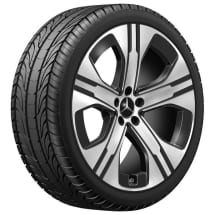 21 inch wheels EQE SUV X294 5-spoke silver black glossy | A2944011000 7X23-X294