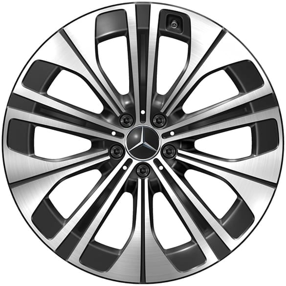 21-inch wheels EQS SUV X296 multi-spokes black Genuine Mercedes-Benz