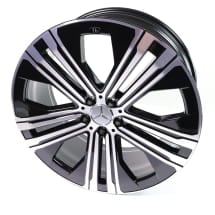 22 inch rims EQS V297 black genuine Mercedes-Benz | A2974011200 7X23-B