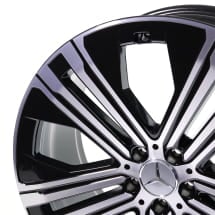 22 inch rims EQS V297 black genuine Mercedes-Benz | A2974011200 7X23-B