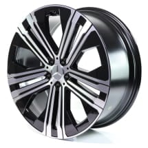 22 inch rims EQS V297 black genuine Mercedes-Benz | A2974011200 7X23-B