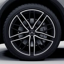 GLC 43 AMG 21 inch facelift rims Mercedes-Benz X253/C253 cross-spoke black | A2534015700/5800-7X23