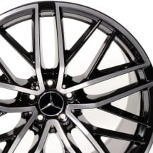 GLC 43 AMG 21 inch facelift rims Mercedes-Benz X253/C253 cross-spoke black | A2534015700/5800-7X23