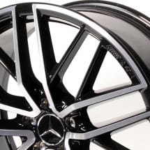 GLC 43 AMG 21 inch facelift rims Mercedes-Benz X253/C253 cross-spoke black | A2534015700/5800-7X23