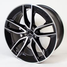 E53 AMG 20-inch rim set Mercedes-Benz E-Class 213 5-twin-spoke black | A2134014900/5000-7X23