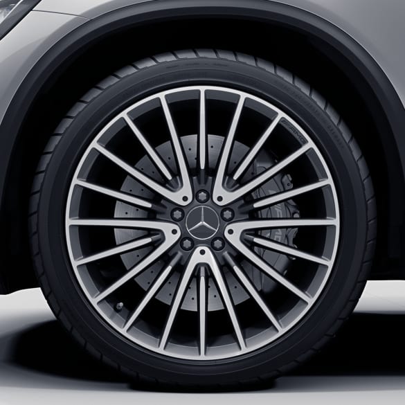 GLC 63 AMG 21 inch rims genuine Mercedes-Benz X253/C253 multispoke titanium grey | A2534015900/6000-7X21