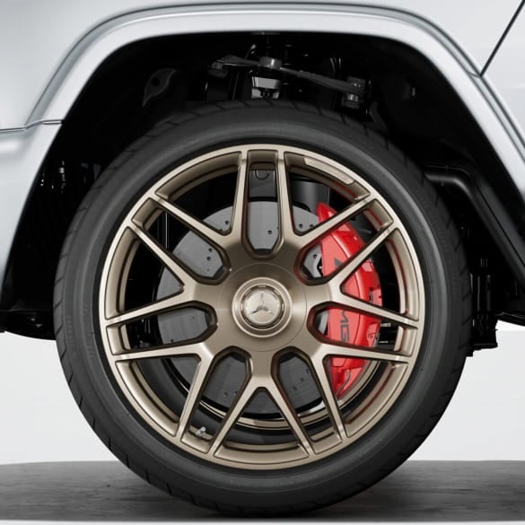 63 AMG 22 inch rim set G-Class W465 cross-spoke-wheel technogold genuine Mercedes-Benz