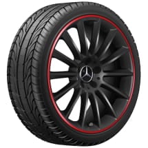 A 35 AMG 19 inch wheels A-Class  V177 multi-spoke black red | A1774011900 9Y31-V177